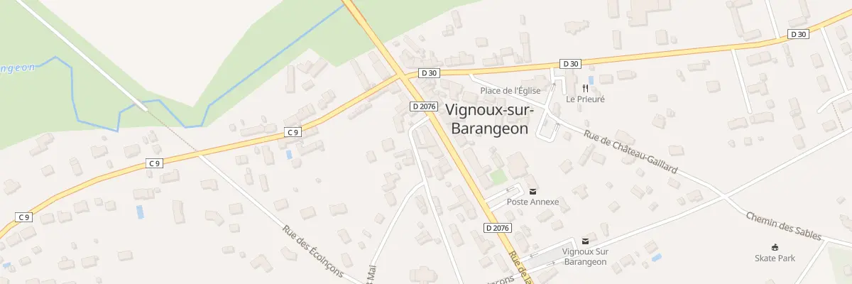 Plan du 14 Rue de la République à Vignoux-sur-Barangeon