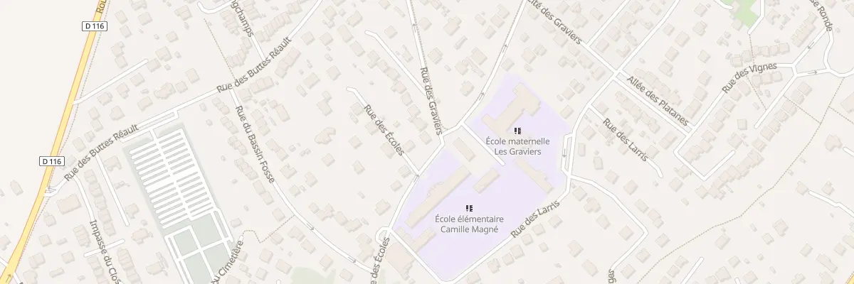Plan du 1 Rue des Graviers à Breuillet
