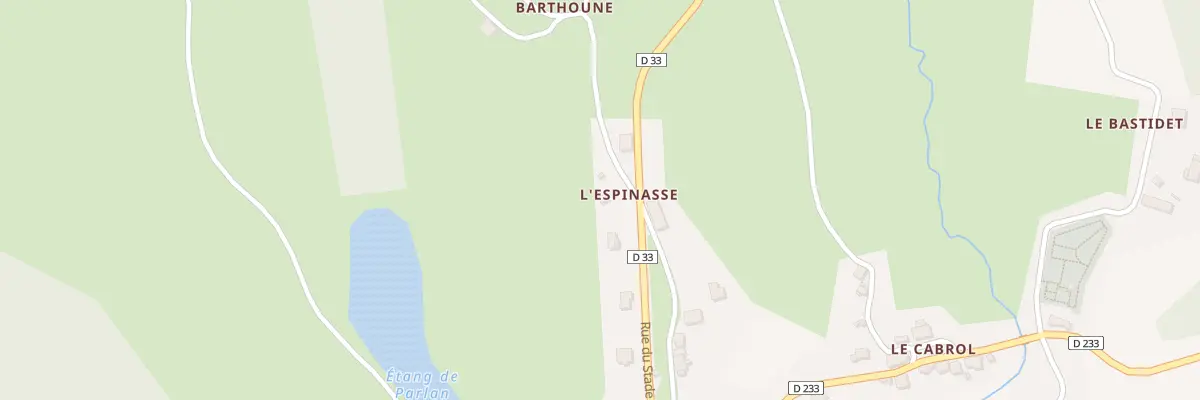 Plan du 10 L’Espinasse à Parlan