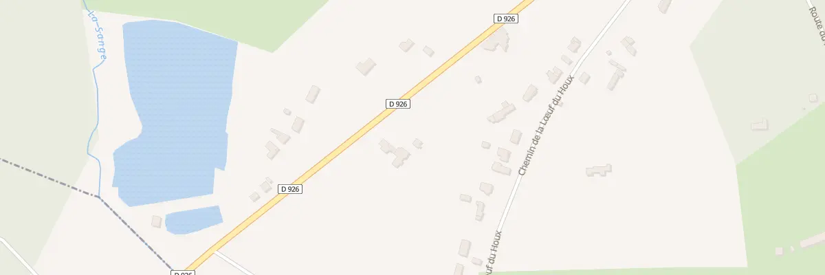 Plan du 9 Rte de le Loeuf du Houx à Vouzeron