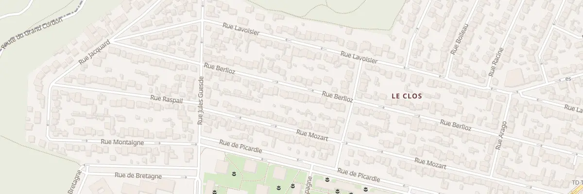 Plan du 85B Rue Berlioz à Vélizy-Villacoublay