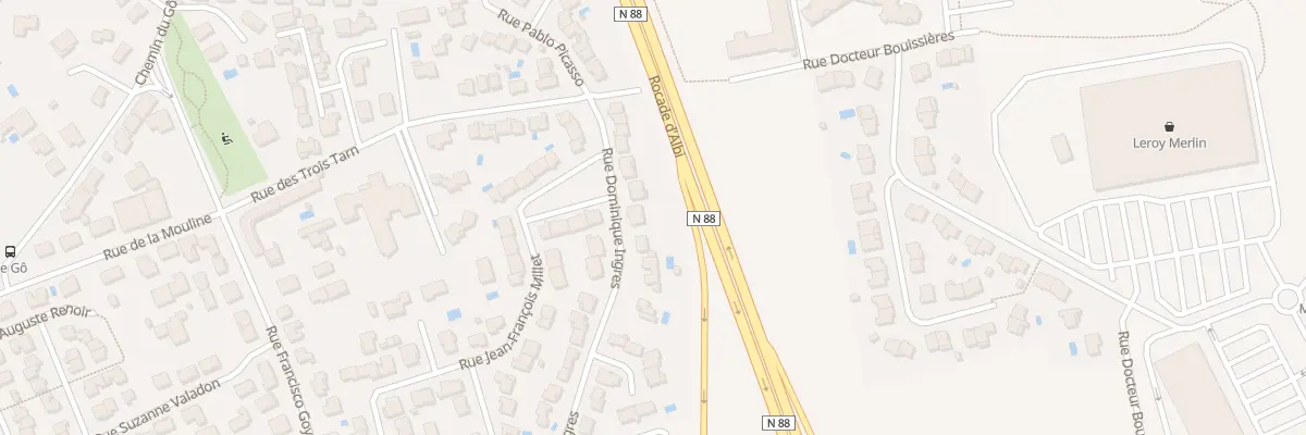 Plan du 40 Rue Dominique Ingres à Albi