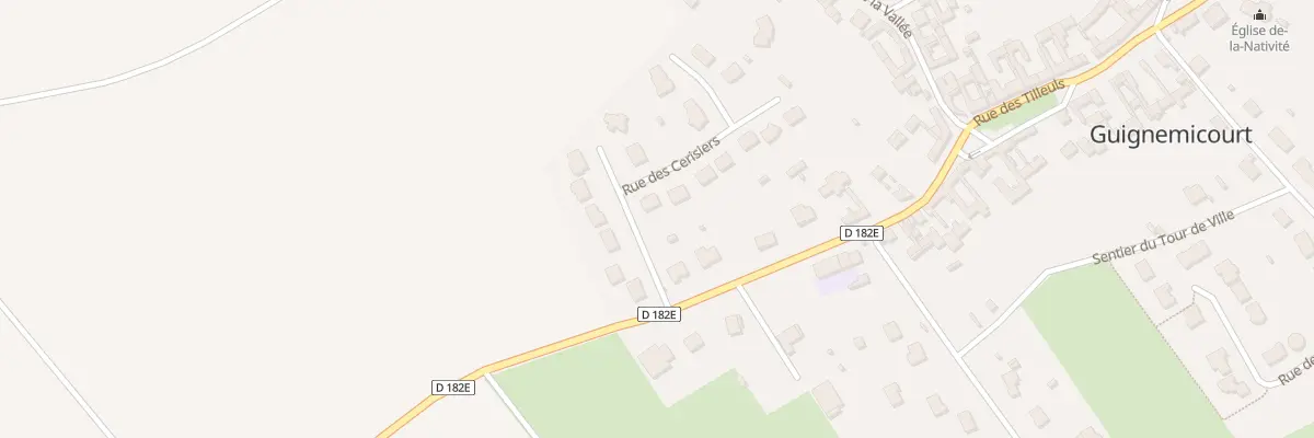 Plan du 2 Rue des Cerisiers à Guignemicourt