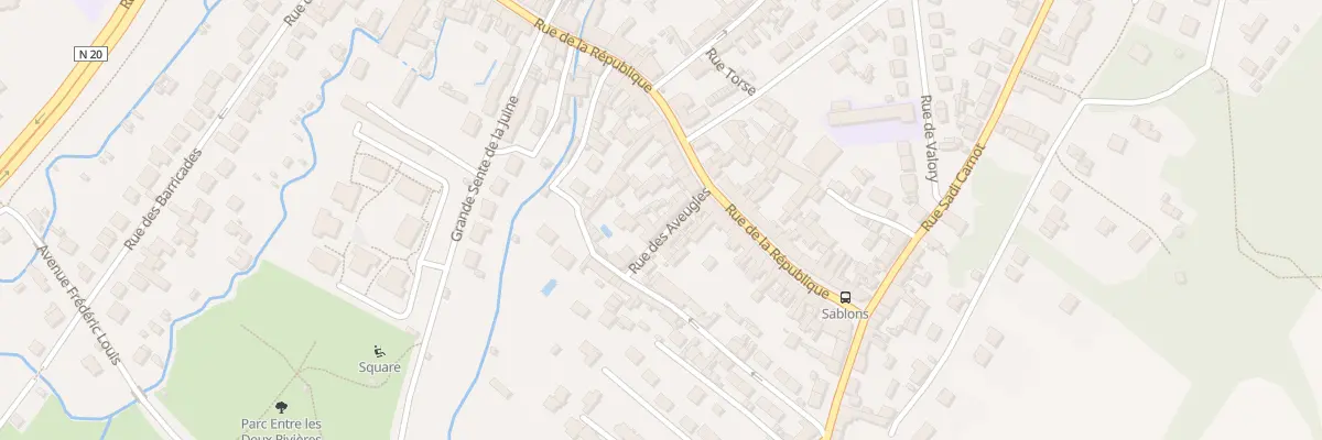 Plan du 6A Rue des Aveugles à Étampes