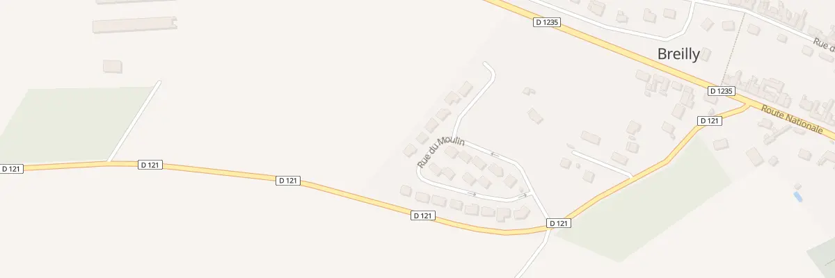 Plan du 196 Rue du Moulin à Breilly