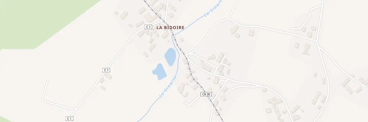 Plan du 20 La Bidoire à Urciers