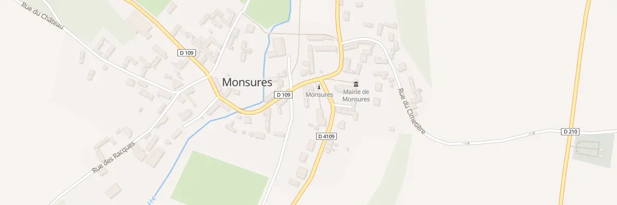 Plan du 1 Rue du Pont à Monsures