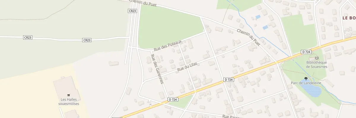 Plan du 14 Rue du Lilas à Souesmes