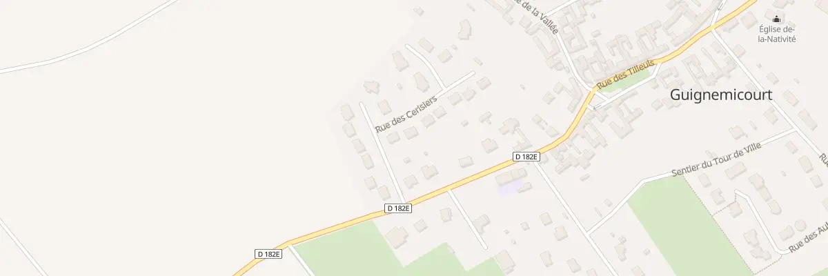 Plan du 4 Rue des Cerisiers à Guignemicourt