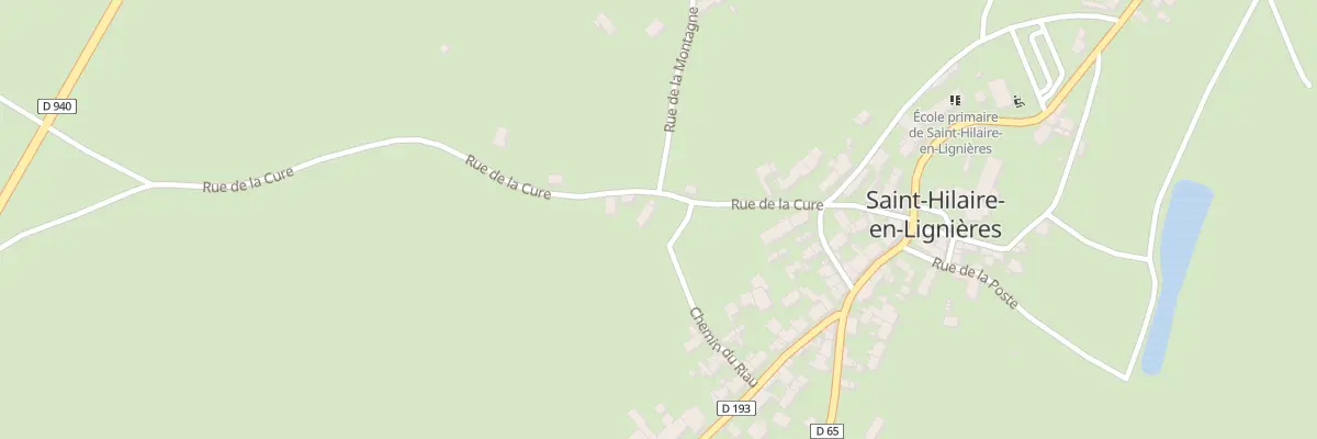 Plan du 3 Rue de la Cure à Saint-Hilaire-en-Lignières