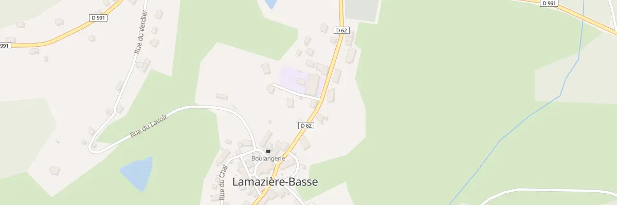 Plan du 28 Le Bourg Est à Lamazière-Basse