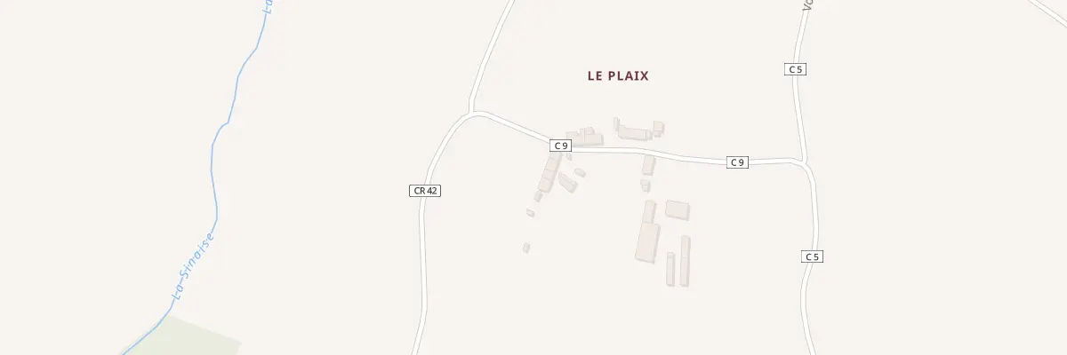 Plan du 6 Le Plaix à Urciers