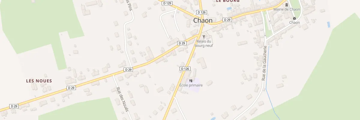 Plan du 6 Rue de Pierrefitte à Chaon
