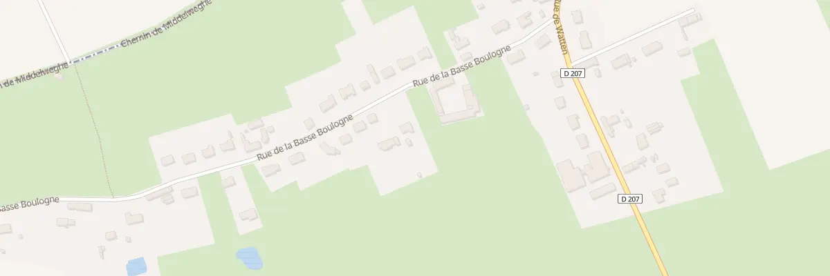 Plan du 12 Rue de la Basse Boulogne à Houlle