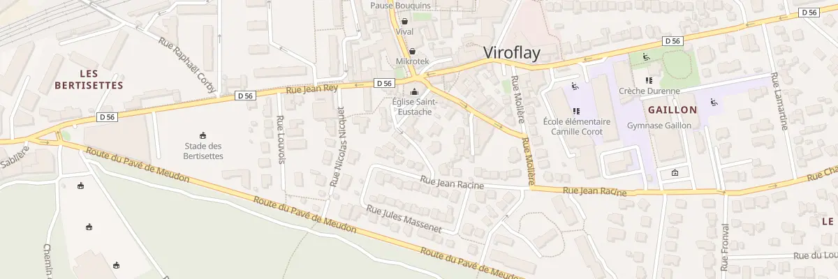 Plan du 9 Rue James Linard à Viroflay