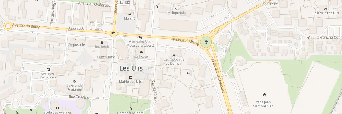 Plan du 1 Av du Berry aux Ulis