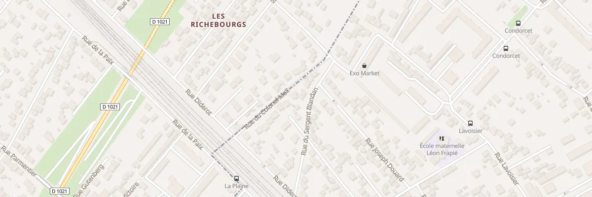 Plan du 25B Rue du Sergent Blandan à Houilles