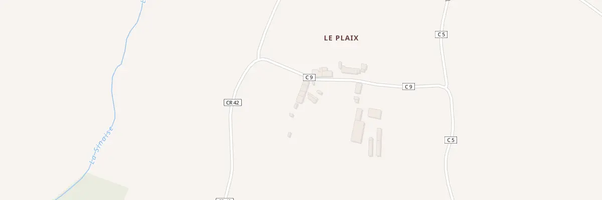 Plan du 5157 Le Plaix à Urciers