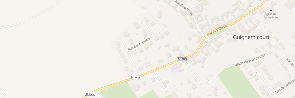 Plan du 6 Rue des Cerisiers à Guignemicourt