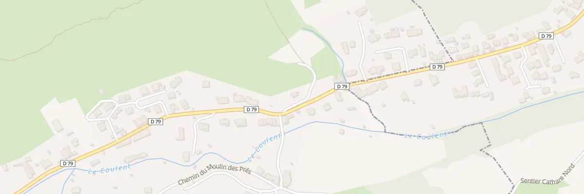 Plan du 52 Rte de Quillan à Ginoles
