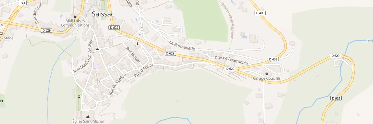 Plan du 10 Rue d’Autan à Saissac
