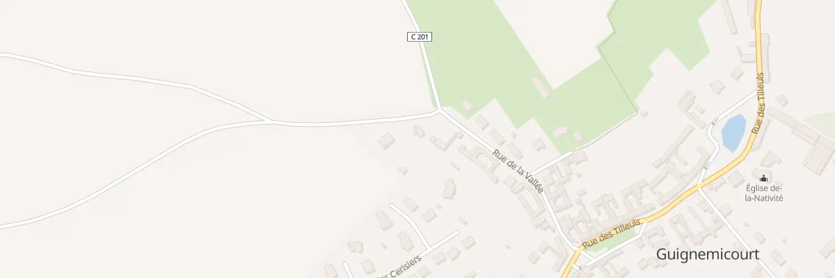 Plan du 23 Rue de la Vallée à Guignemicourt