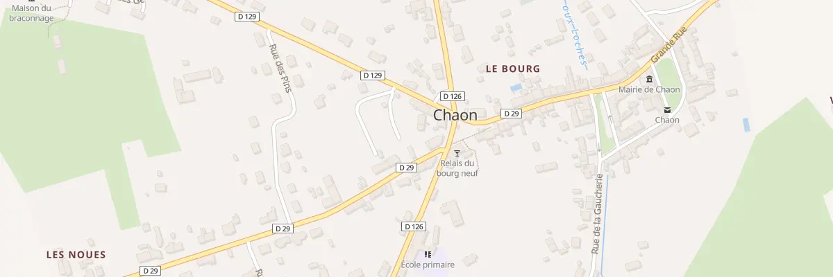 Plan du 14 Pl du Bourg Neuf à Chaon