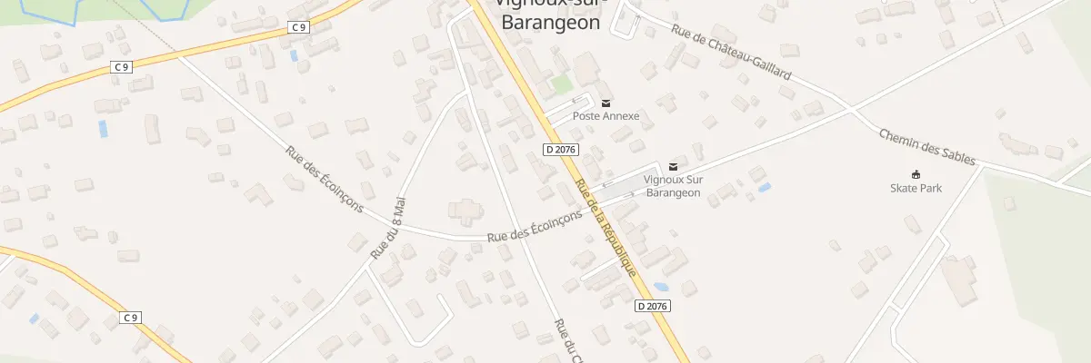 Plan du 32 Rue de la République à Vignoux-sur-Barangeon