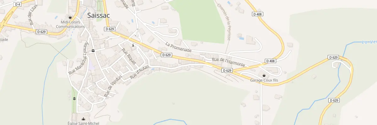 Plan du 75 Le Village à Saissac