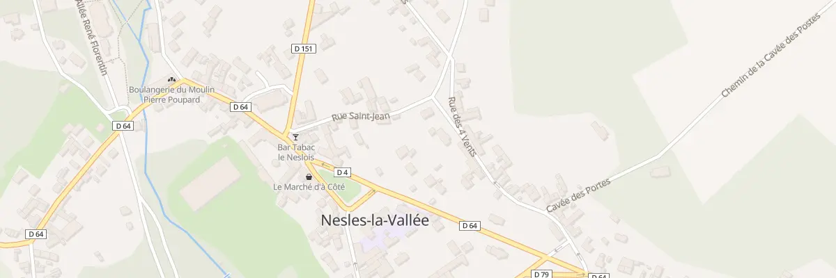 Plan du 12 Rue Saint Jean à Nesles-la-Vallée