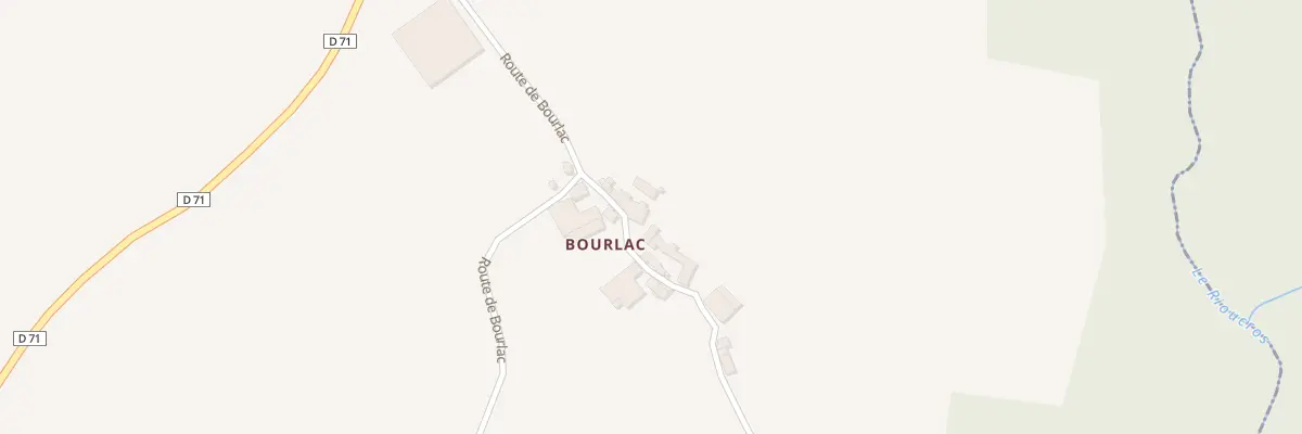Plan du 37 Bourlac à Lescure-Jaoul