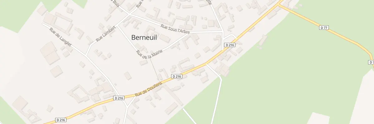 Plan du 6 Rue de Domart à Berneuil