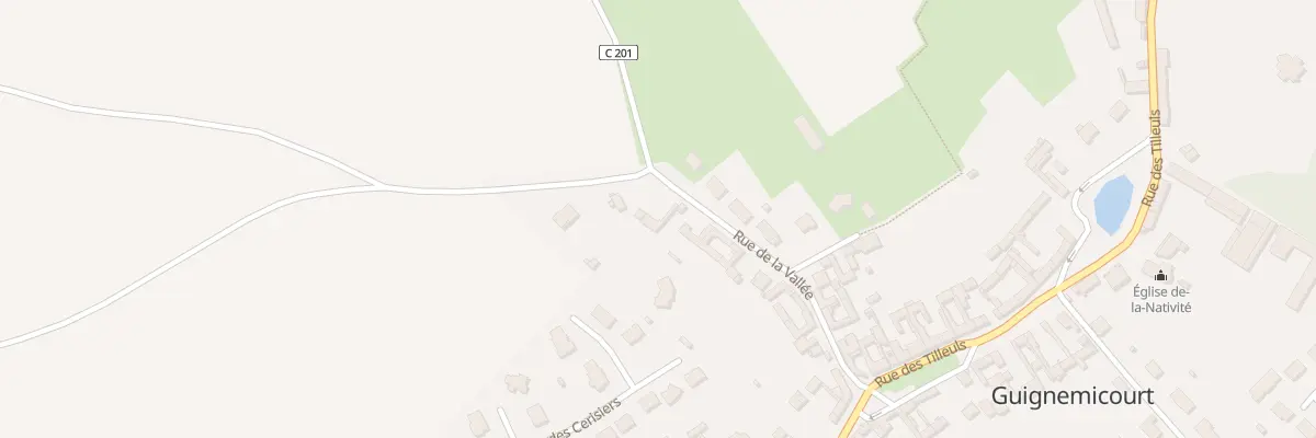 Plan du 21 Rue de la Vallée à Guignemicourt