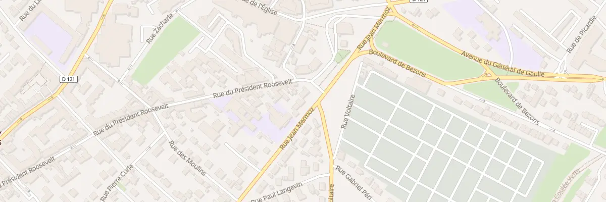 Plan du 85 Rue Jean Mermoz à Sartrouville