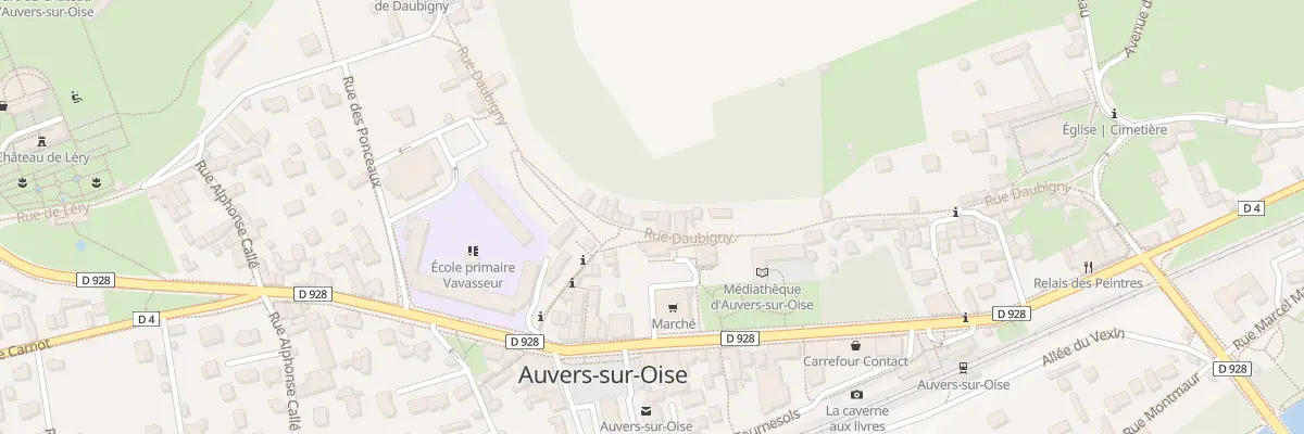 Plan du 24 Rue Daubigny à Auvers-sur-Oise