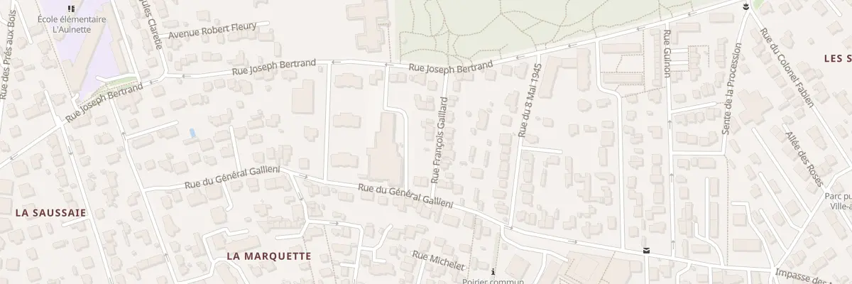 Plan du 3 Rue François Gaillard à Viroflay