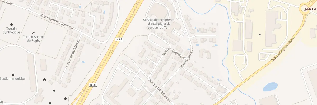 Plan du 34 Rue Léo Lagrange à Albi