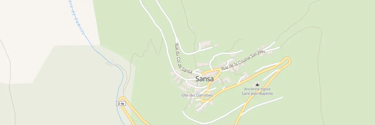 Plan du 29 Le Village à Sansa