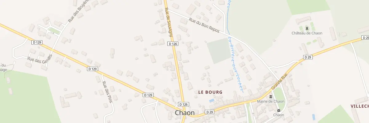 Plan du 8 Rue de Souvigny à Chaon