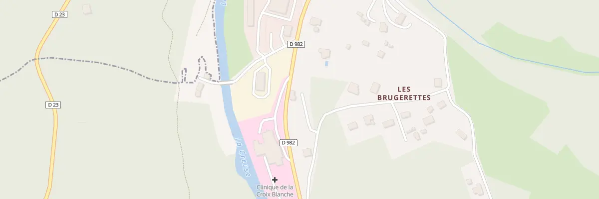 Plan du 2 Cote Ribiere à Moutier-Rozeille