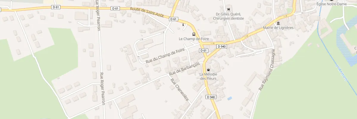 Plan du 5 Pl du Champ de Foire à Lignières
