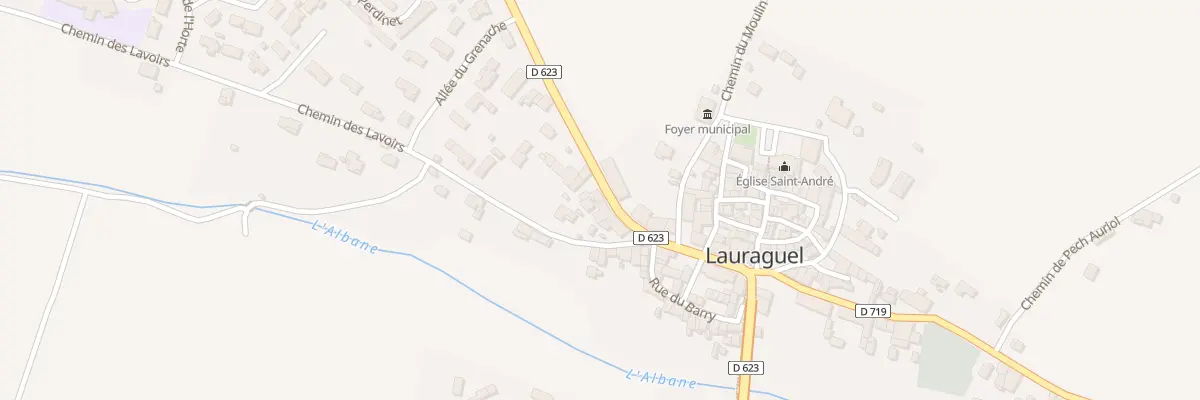 Plan du 107 Le Village à Lauraguel
