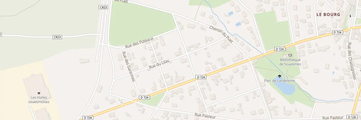 Plan du 13 Rue du Lilas à Souesmes