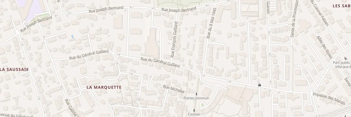 Plan du 46 Rue du Général Galliéni à Viroflay