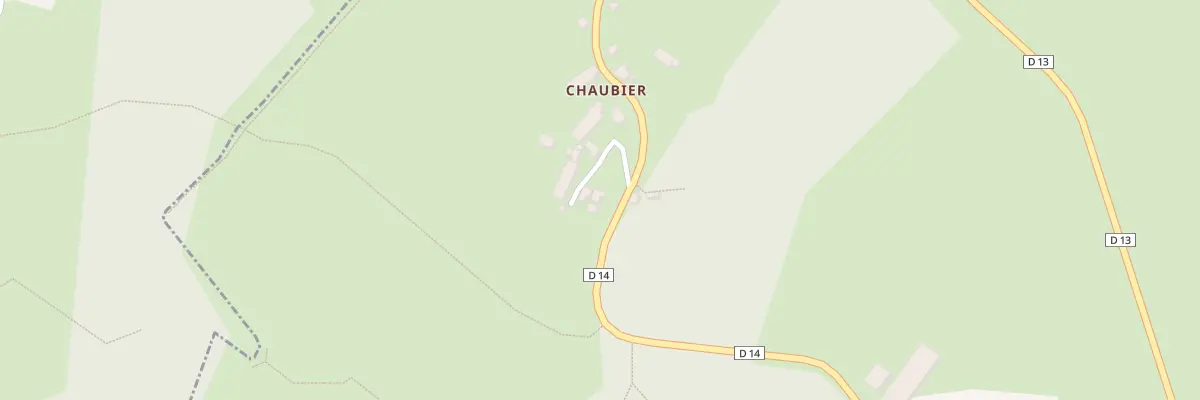 Plan du 1 Chaubier à Toulx-Sainte-Croix