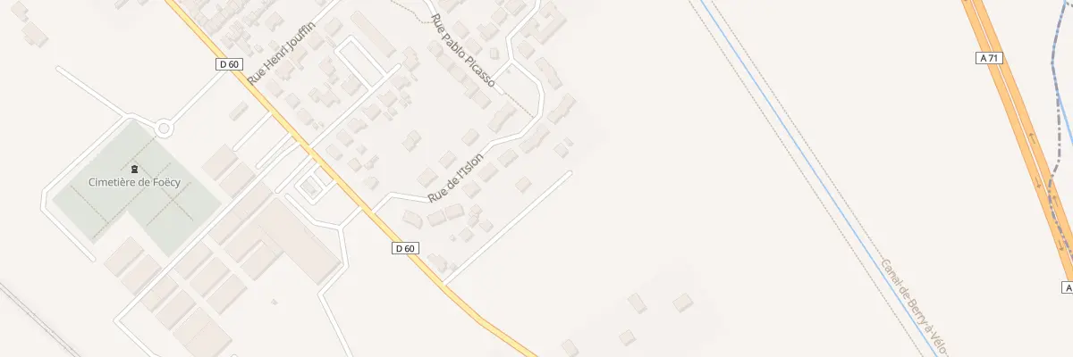 Plan du 65 Rue Jean Moulin à Foëcy