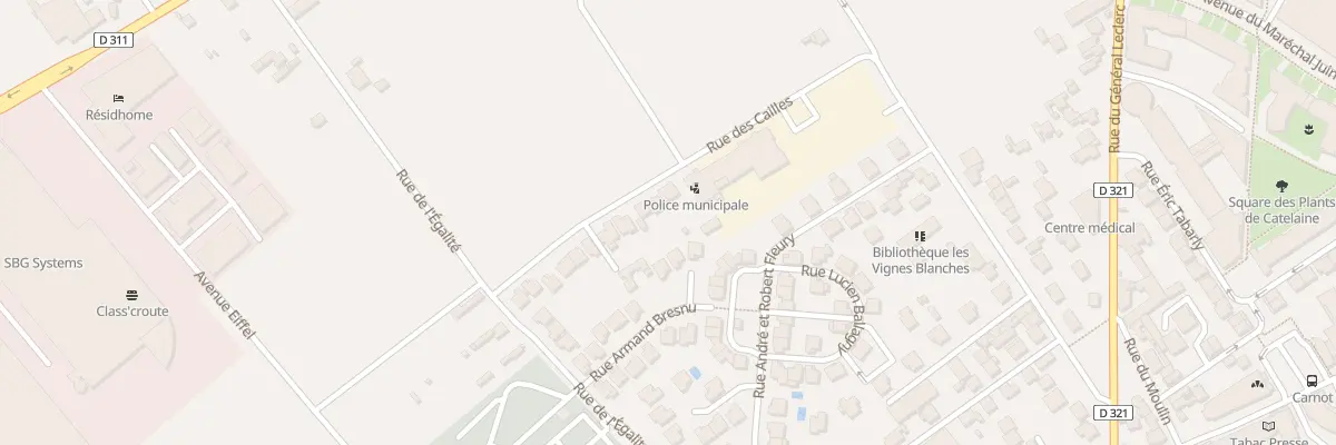 Plan du 16 Rue des Cailles à Carrières-sur-Seine