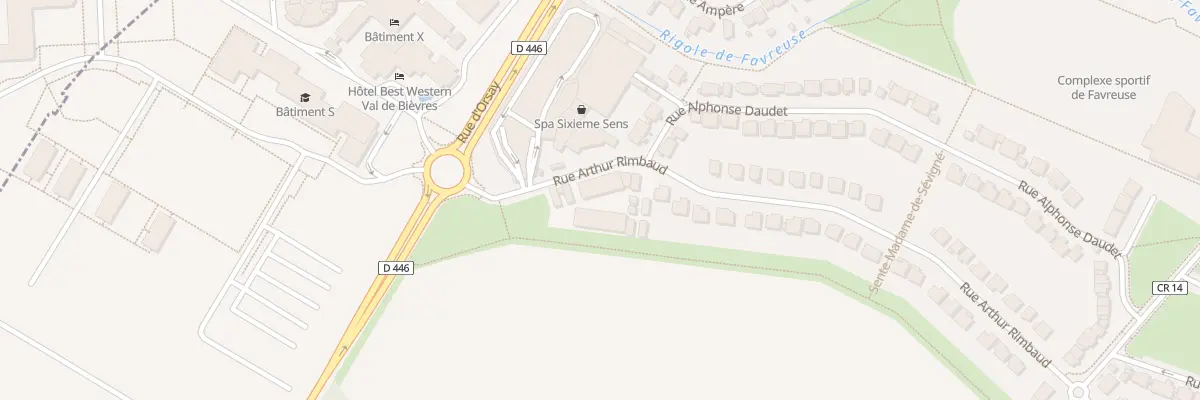 Plan du 39B Rue Arthur Rimbaud à Saclay