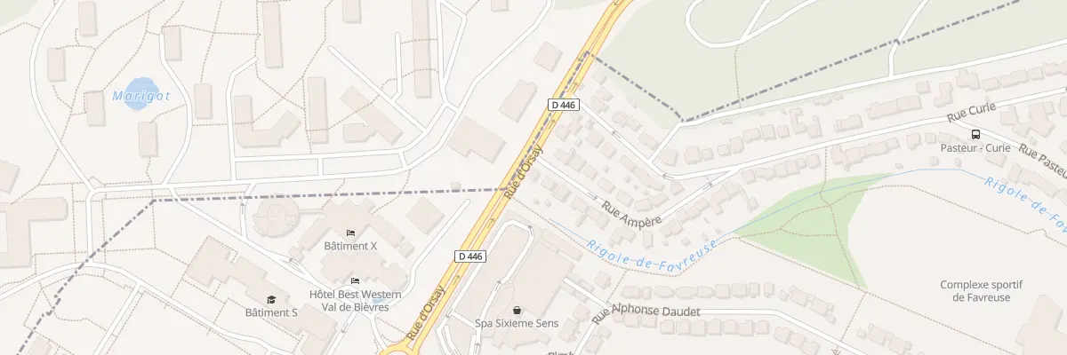 Plan du 2 Rue Ampère à Saclay