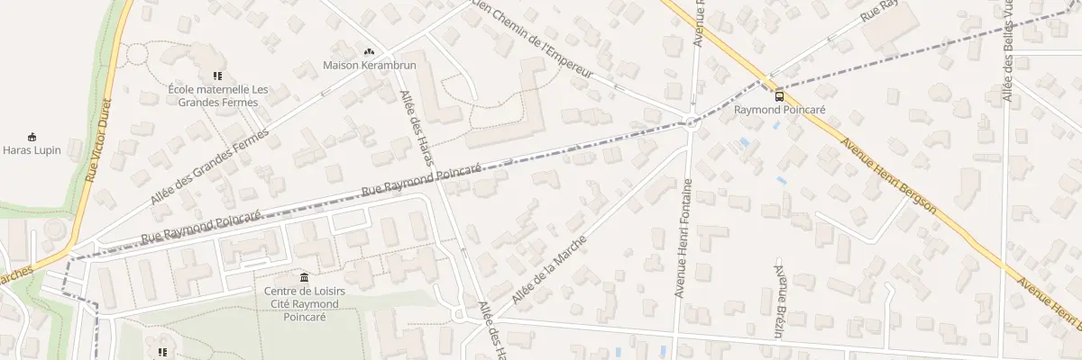 Plan du 8 Rue Raymond Poincare à Vaucresson